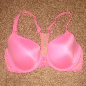 Victoria Secret pink front clasp bra 34d